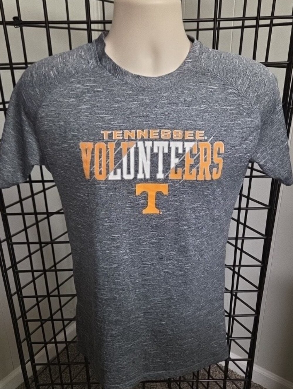 Champion Shirt Mens Small Gray Tennessee Volunteers Logo T-Shirt Tee
